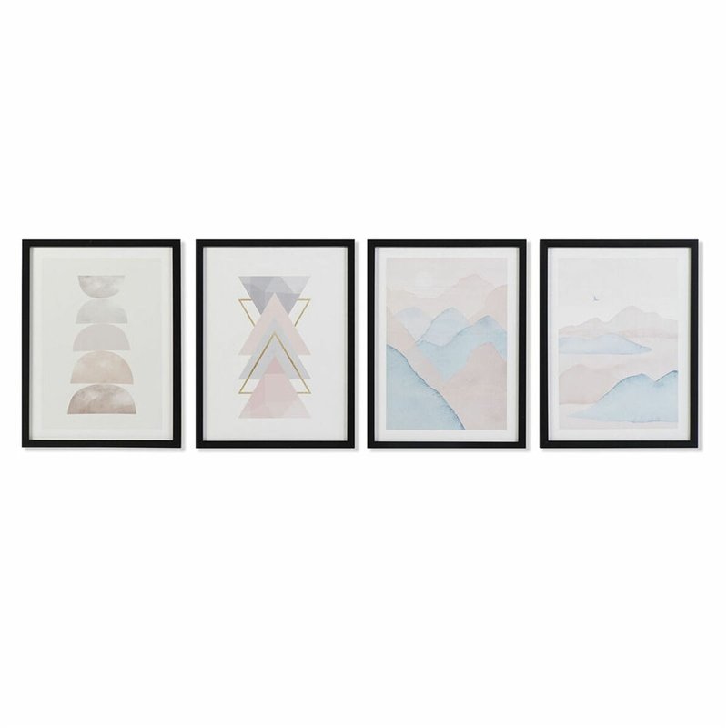 Cadre DKD Home Decor Montagne (30 x 3 x 40 cm) (4 Unités)