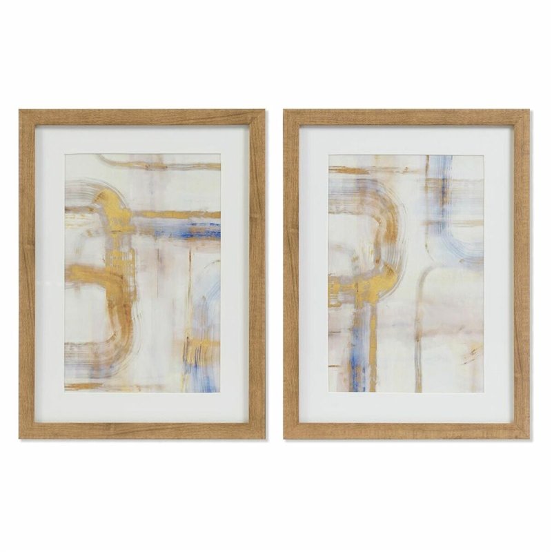 Cadre DKD Home Decor Abstrait (30 x 3 x 40 cm) (2 Unités)