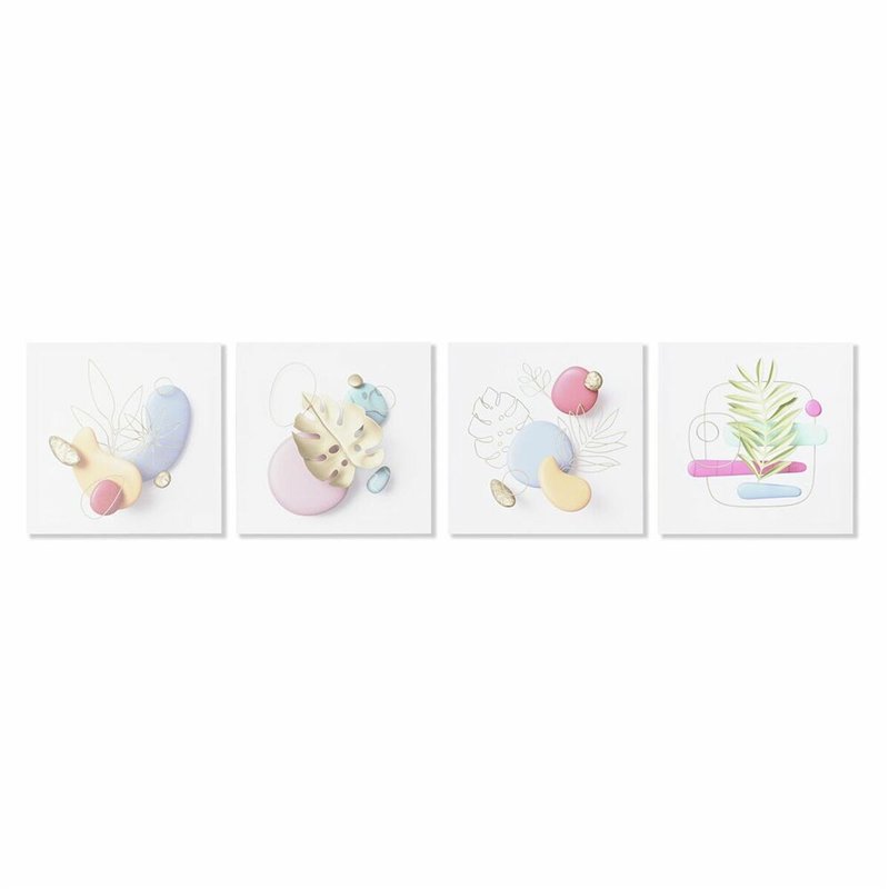 Cadre DKD Home Decor Moderne (40 x 1,8 x 40 cm) (4 Unités)