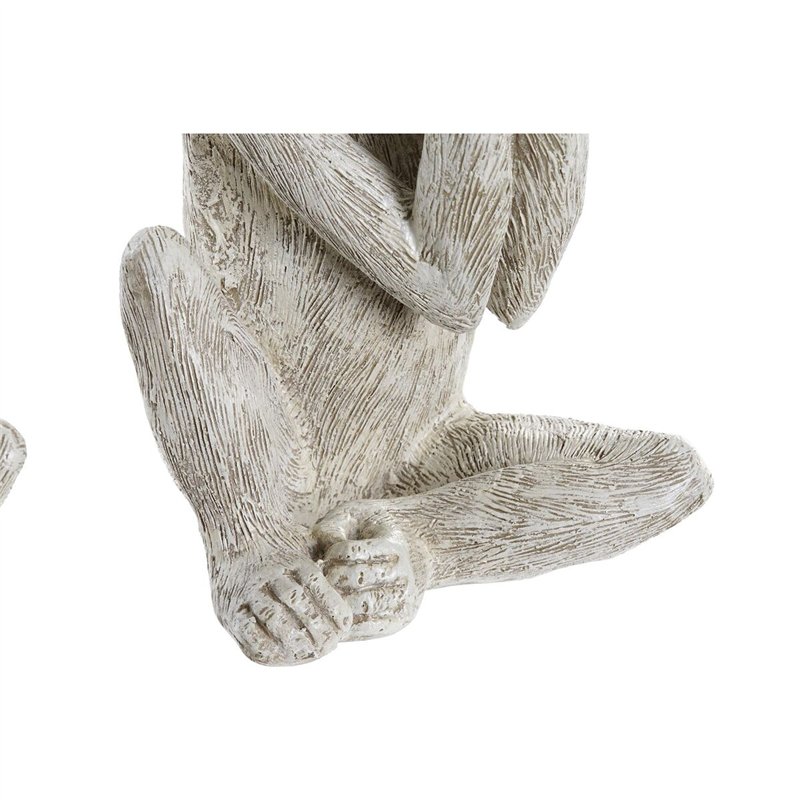 Image secondaire de Figurine Décorative DKD Home Decor Beige Blanc Résine (14,5 x 11 x 19 cm) (3 Unités)