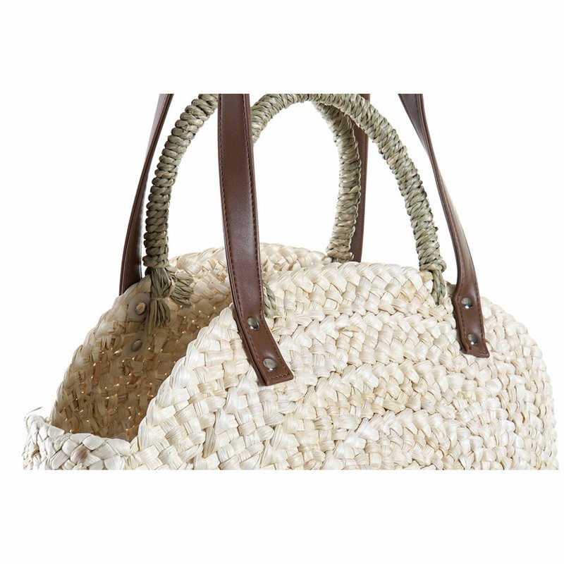 Image secondaire de Sac à Bandoulière DKD Home Decor Naturel Gris Polyester Menthe Fibre (39 x 9 x 48 cm) (2 Unités)