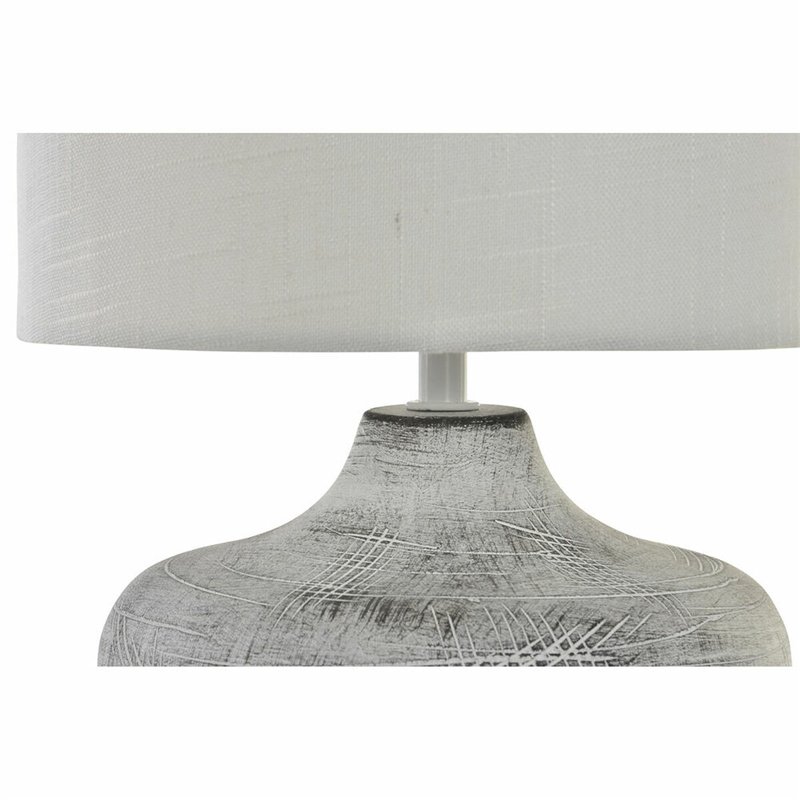 Image secondaire de Lampe de bureau DKD Home Decor 40W Gris Blanc 230 V 40 W (2 Unités) (22 x 22 x 31 cm)