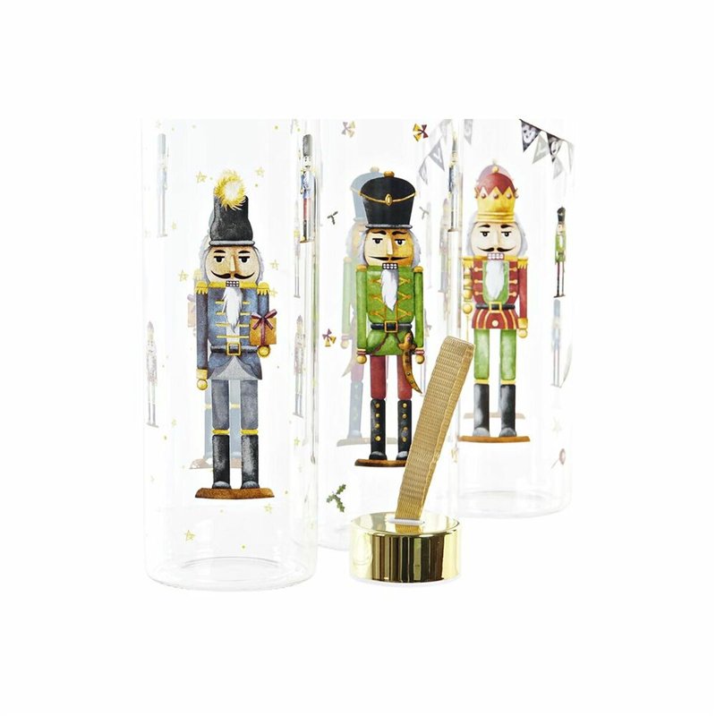 Image secondaire de Bouteille DKD Home Decor Casse-Noisette Verre PVC (550 ml) (3 Unités)