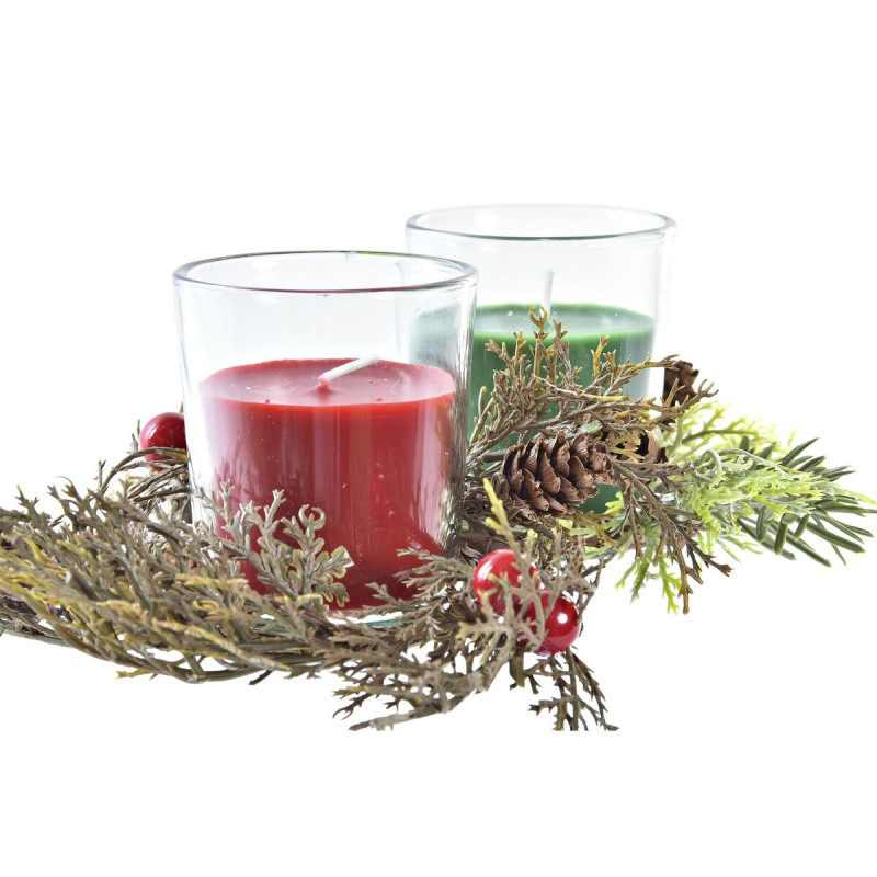 Image secondaire de Ensemble de Bougies DKD Home Decor Noël (5,5 x 5,5 x 6 cm) (2 Unités)