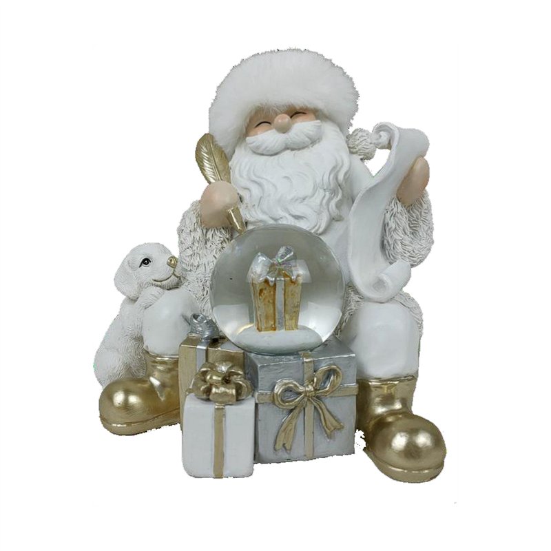 Image secondaire de Décorations de Noël DKD Home Decor Résine (2 Unités) (14 x 12 x 14 cm)