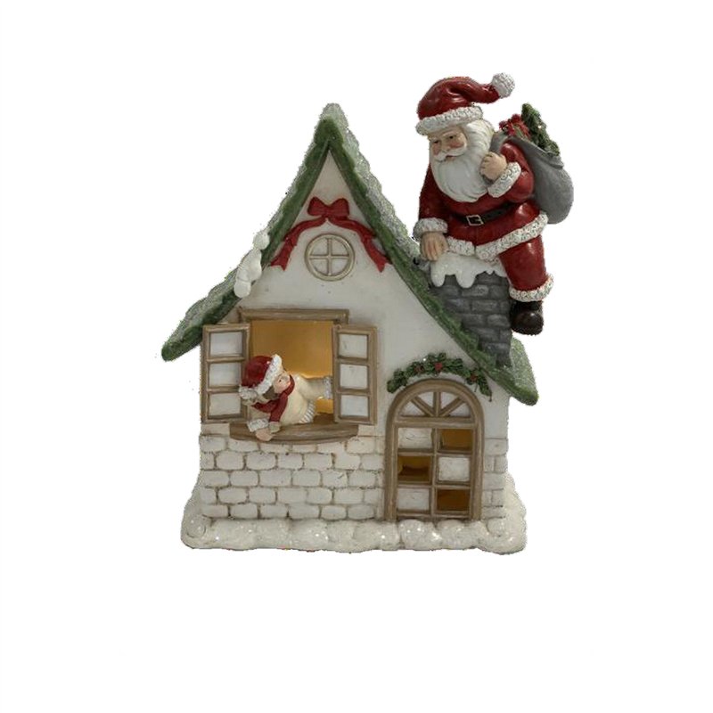 Image secondaire de Décorations de Noël DKD Home Decor Résine (16 x 8 x 18,5 cm) (2 Unités)
