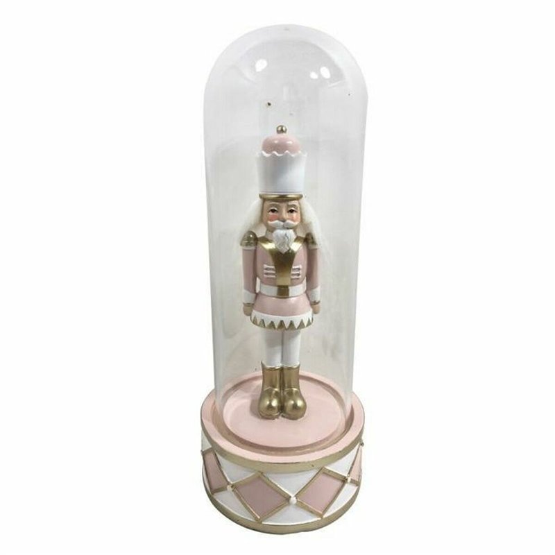 Décorations de Noël DKD Home Decor Verre Résine Casse-Noisette (10 x 10 x 26 cm) (2 Unités)