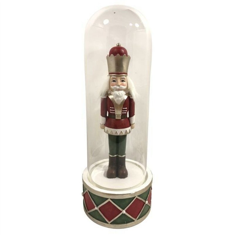 Image secondaire de Décorations de Noël DKD Home Decor Verre Résine Casse-Noisette (10 x 10 x 26 cm) (2 Unités)