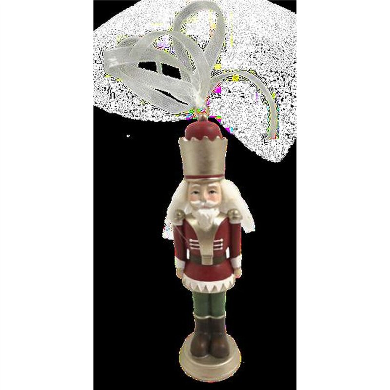 Image secondaire de Décorations de Noël DKD Home Decor Résine Casse-Noisette (3 x 3 x 12 cm) (2 Unités)