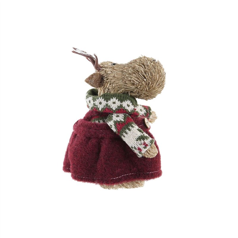 Image secondaire de Décorations de Noël DKD Home Decor Polyester Renne (9 x 12 x 15 cm) (2 Unités)