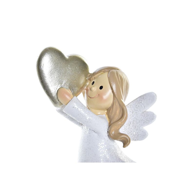 Image secondaire de Décorations de Noël DKD Home Decor Résine Ange (6 x 5,5 x 11,5 cm) (2 Unités)