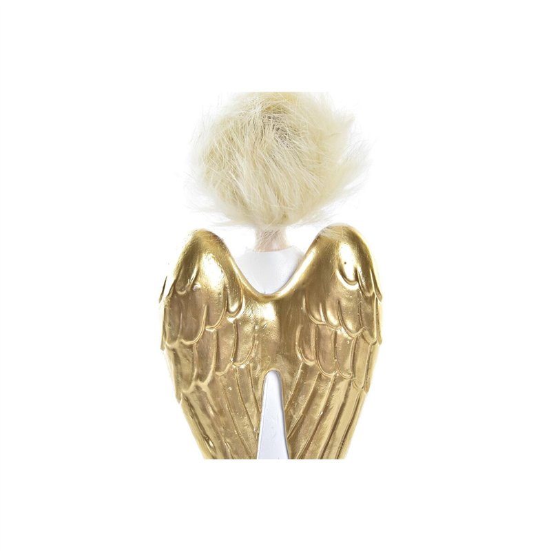 Image secondaire de Décorations de Noël DKD Home Decor Résine Ange (7,5 x 5 x 21,5 cm) (2 Unités)