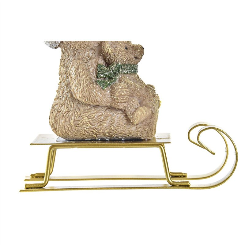 Image secondaire de Décorations de Noël DKD Home Decor Résine Ours (10 x 4 x 9,5 cm) (2 Unités)