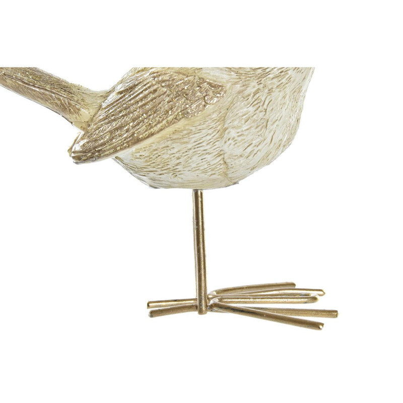 Image secondaire de Décorations de Noël DKD Home Decor Résine Oiseau (11 x 5 x 9,5 cm) (2 Unités)