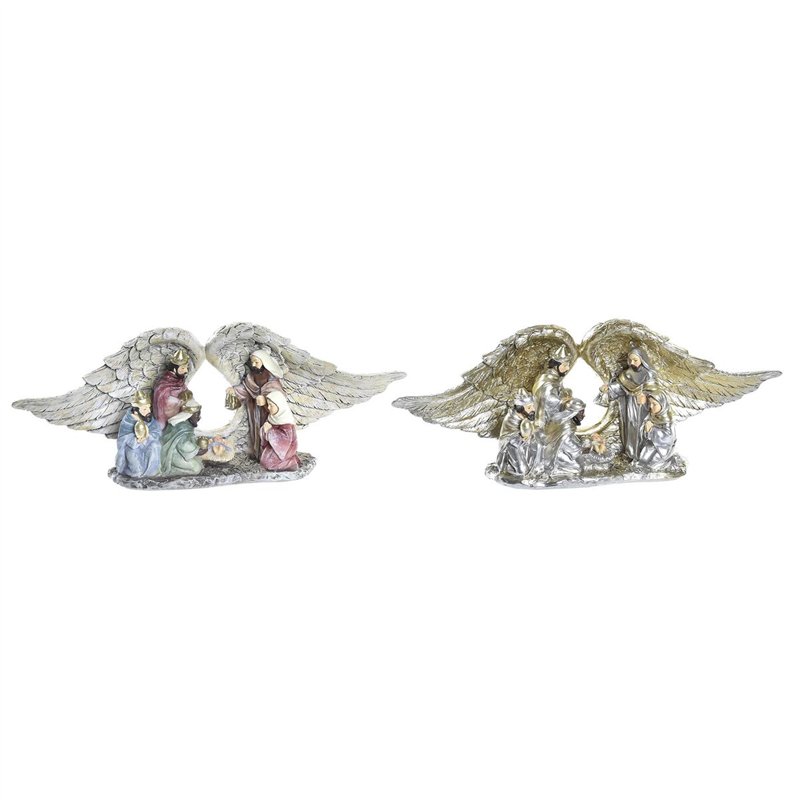 Décorations de Noël DKD Home Decor Résine (27,5 x 7 x 10,5 cm) (2 Unités)