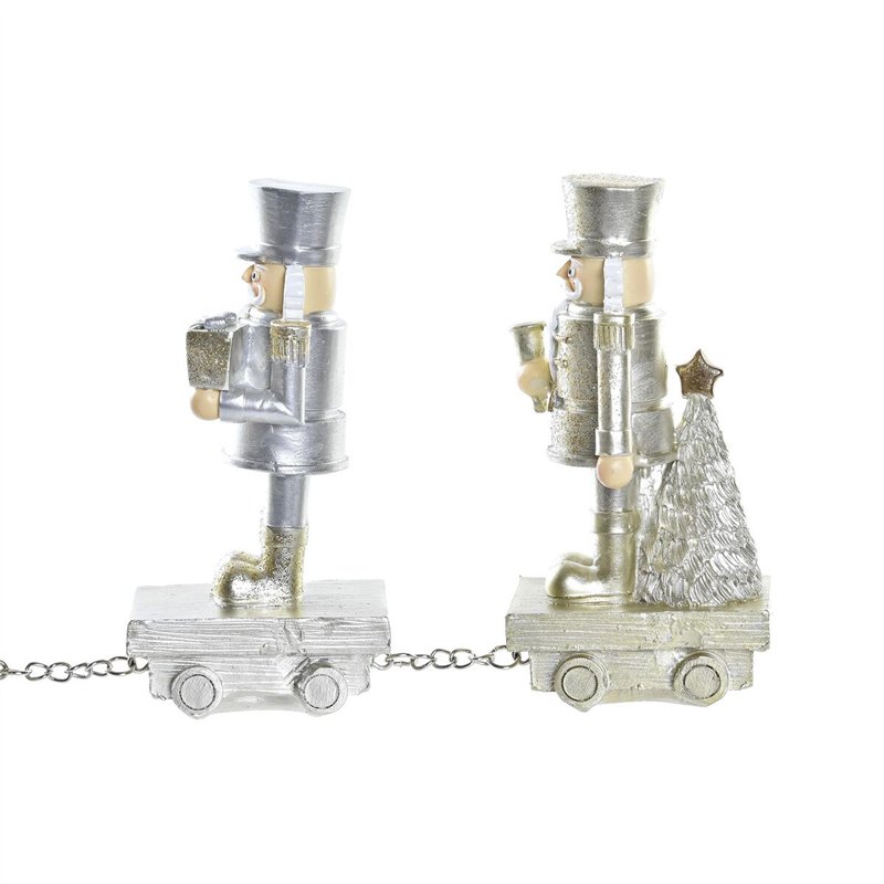 Image secondaire de Décorations de Noël DKD Home Decor Résine Train (28 x 5 x 12 cm) (2 Unités)