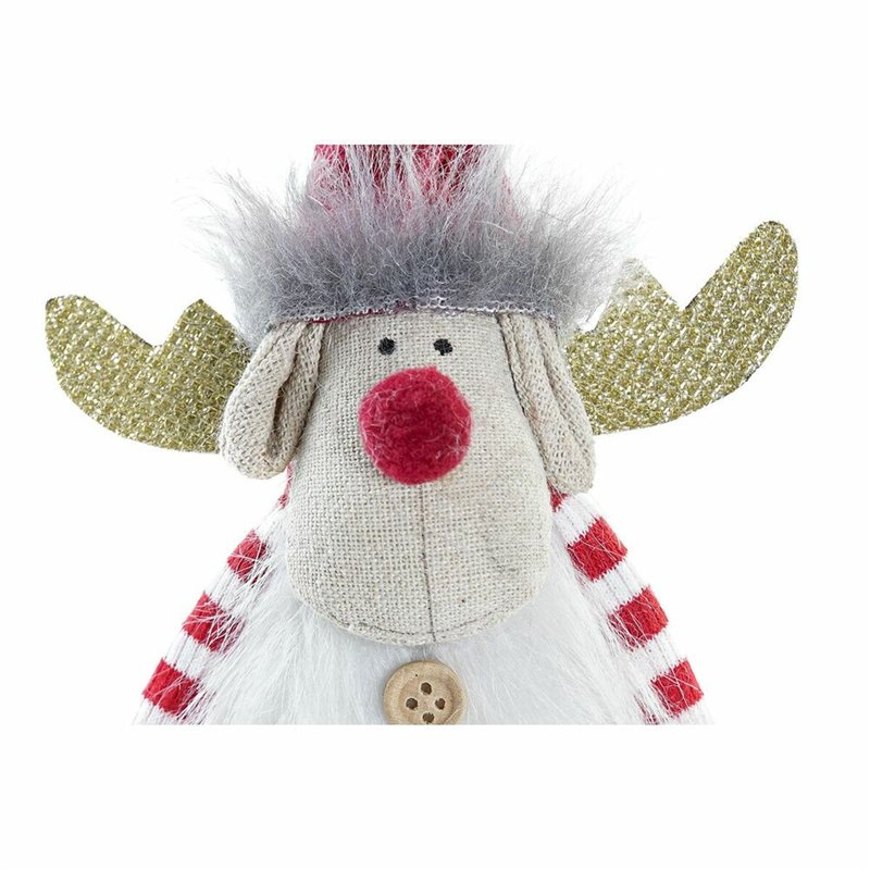 Image secondaire de Décorations de Noël DKD Home Decor Polyester Renne (8 x 14 x 19 cm) (2 Unités)