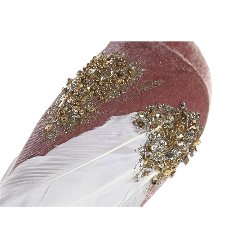 Image secondaire de Décorations de Noël DKD Home Decor Polyester Oiseau (20 x 9 x 46 cm) (2 Unités)
