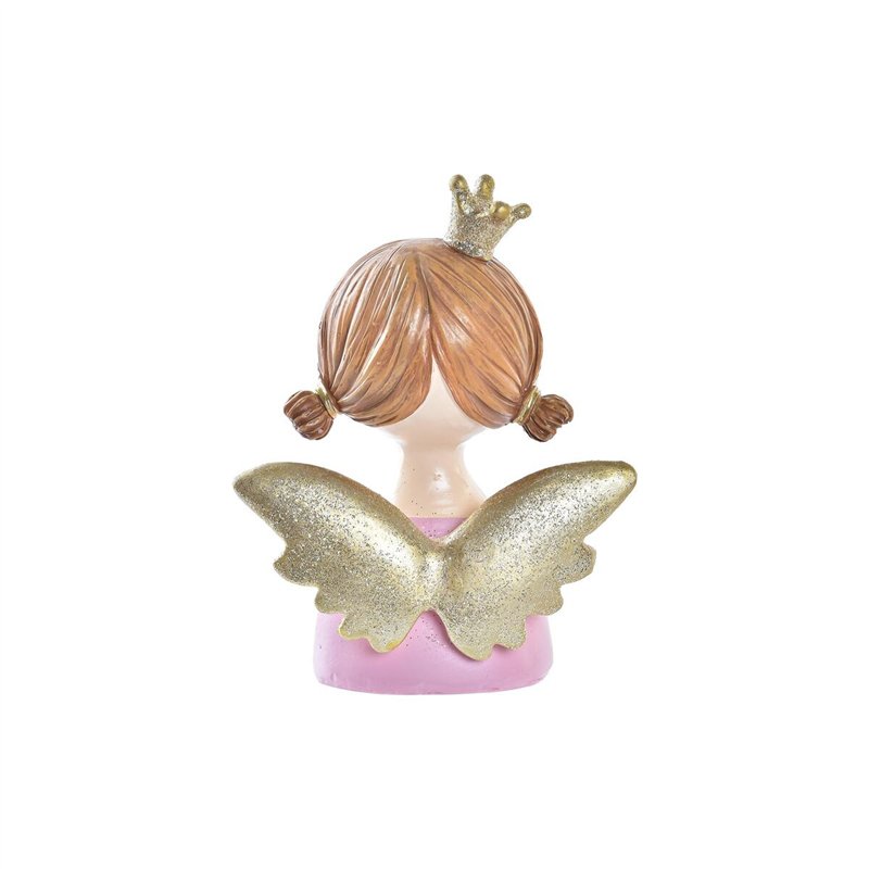 Image secondaire de Décorations de Noël DKD Home Decor Résine Ange (9 x 5 x 12 cm) (2 Unités)