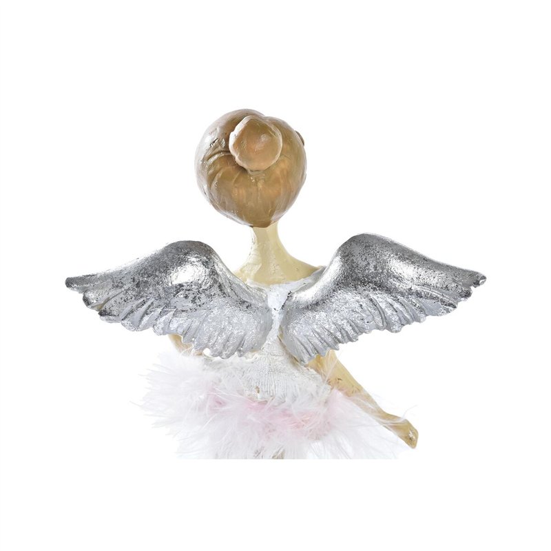 Image secondaire de Décorations de Noël DKD Home Decor Résine Ange (11 x 9 x 17 cm) (2 Unités)