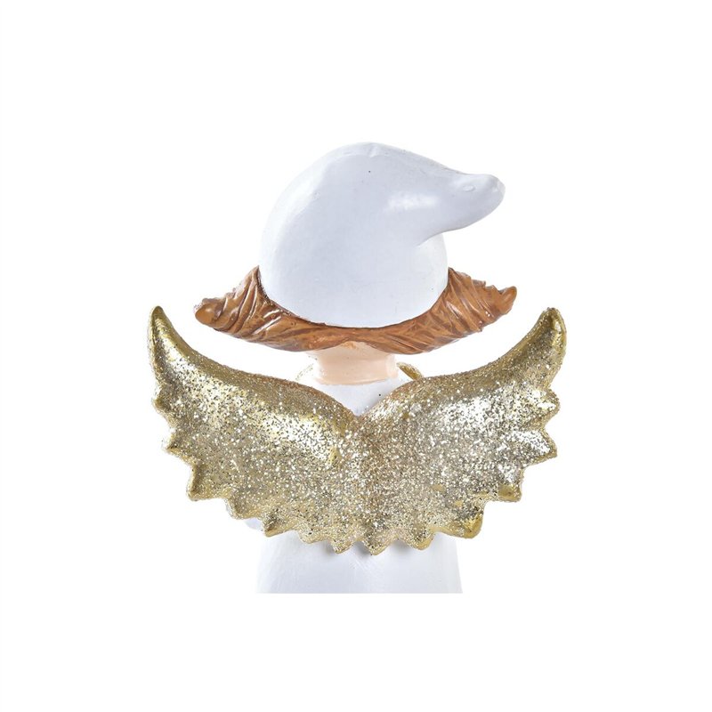 Image secondaire de Décorations de Noël DKD Home Decor Porcelaine Ange (7 x 5 x 14 cm) (2 Unités)