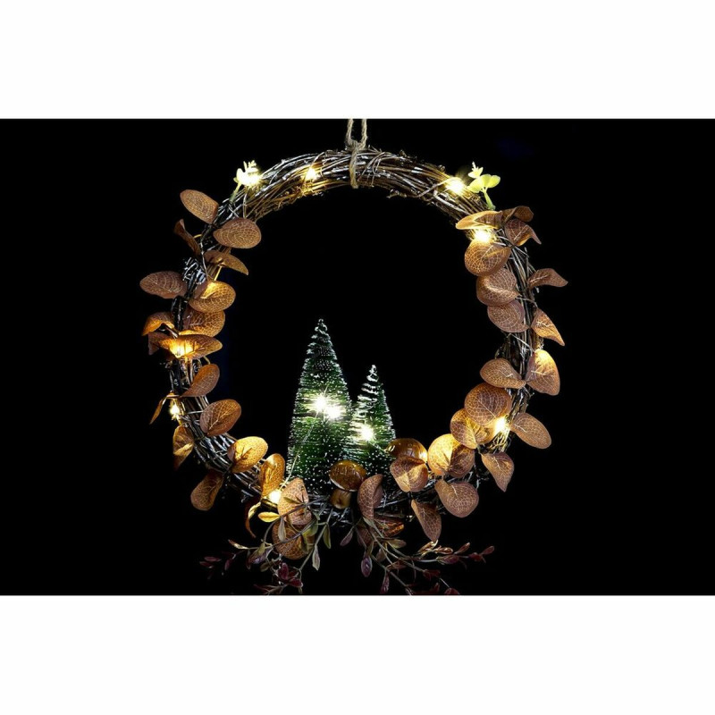 Image secondaire de Décorations de Noël DKD Home Decor Lumière LED Arbre (2 Unités) (30 x 2 x 30 cm)