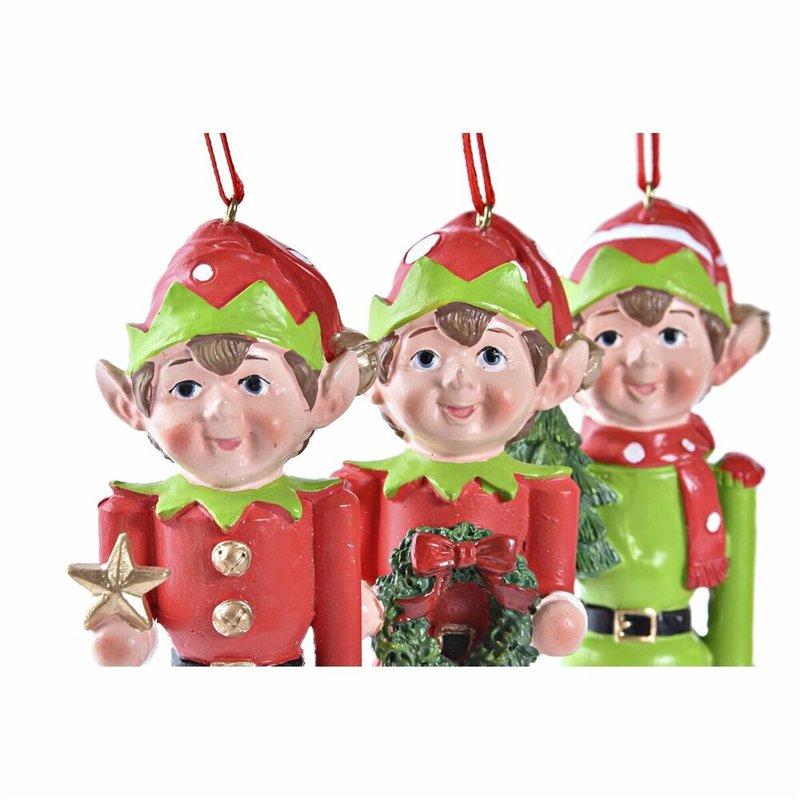 Image secondaire de Décorations de Noël DKD Home Decor Résine Elfe (5 x 4 x 14 cm) (3 Unités)