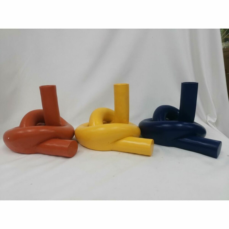 Image secondaire de Vase DKD Home Decor Résine (20,5 x 16 x 15 cm) (3 Unités)