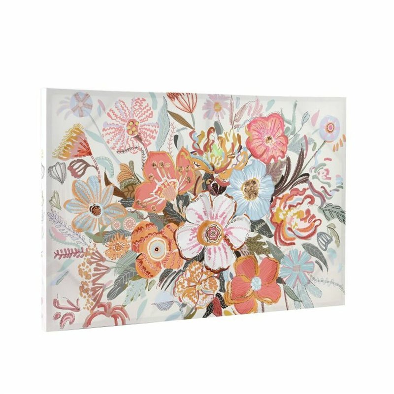 Image secondaire de Toile DKD Home Decor Fleurs (2 Unités) (90 x 3 x 60 cm)