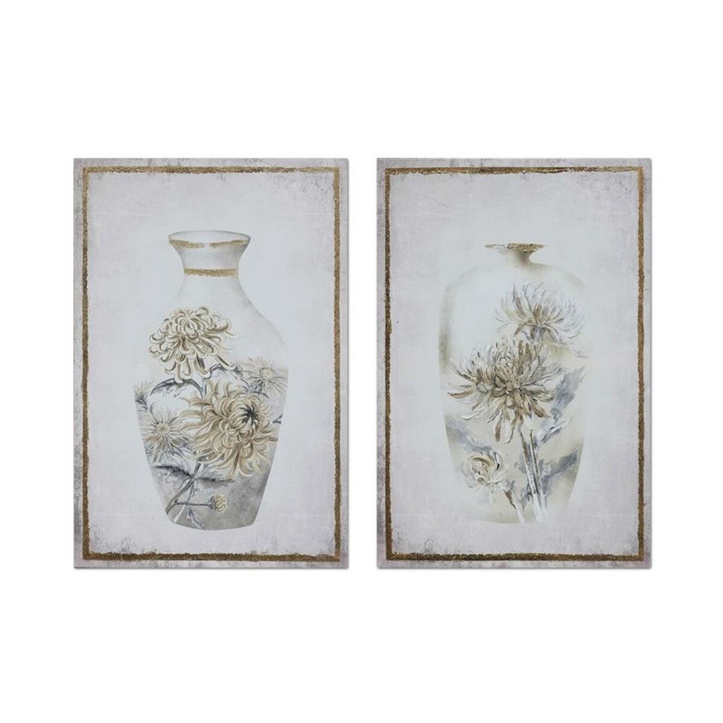 Cadre DKD Home Decor Vase (50 x 1,8 x 70 cm) (2 Unités)