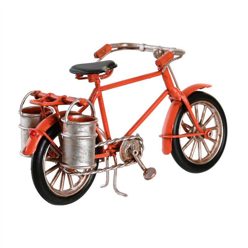 Image secondaire de Figurine Décorative DKD Home Decor Jaune Noir Orange Bicyclette Vintage 16,5 x 5,5 x 9 cm (3 Unités)