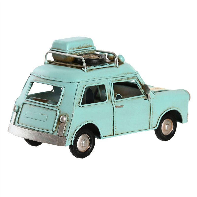 Image secondaire de Figurine Décorative DKD Home Decor Rouge Vert Bleu ciel Voiture Vintage 16 x 7,5 x 9 cm (3 Unités)