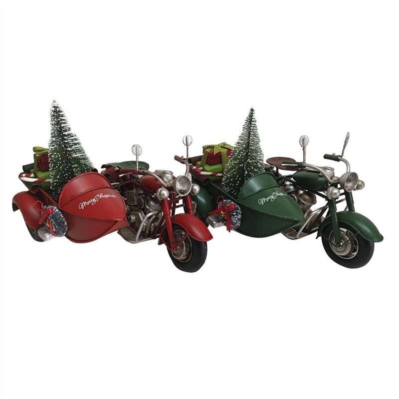 Image secondaire de Décorations de Noël DKD Home Decor Rouge Vert 19 x 14 x 13 cm (2 Unités)