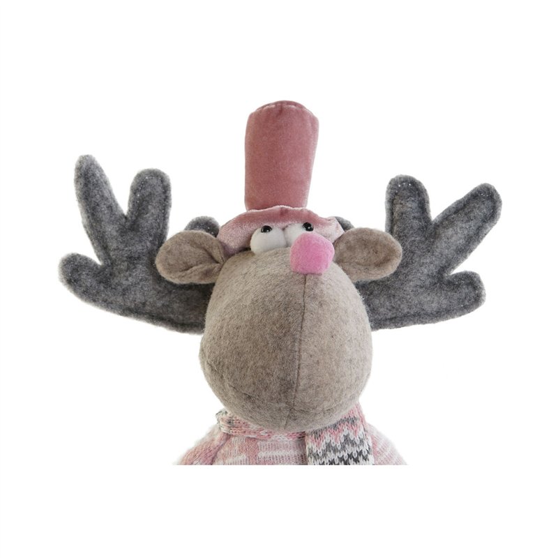 Image secondaire de Décorations de Noël DKD Home Decor Multicouleur Renne 16,5 x 11,4 x 40,6 cm (2 Unités)