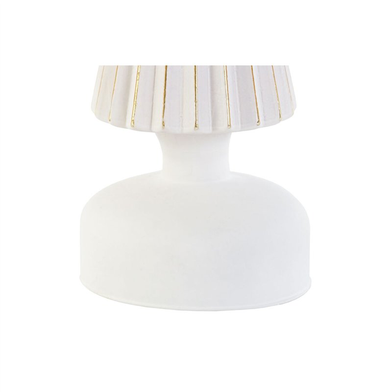 Image secondaire de Décorations de Noël DKD Home Decor Blanc Doré 9 x 9 x 25 cm (2 Unités)