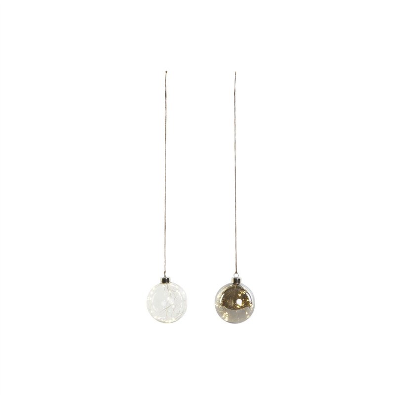 Image secondaire de Décoration Suspendue DKD Home Decor Transparent Verre 10 x 10 x 10 cm (2 Unités)