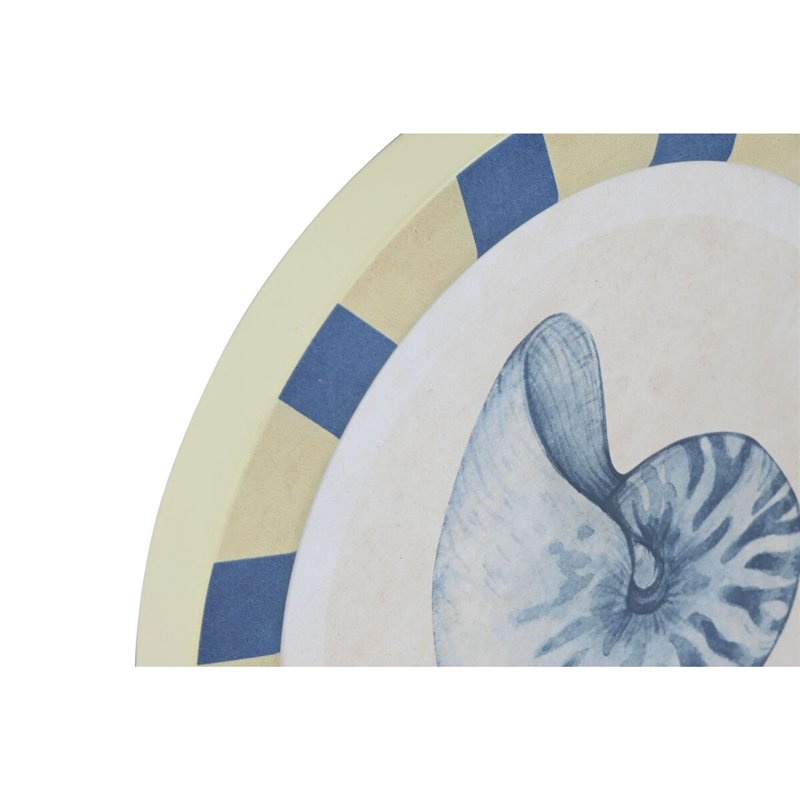 Image secondaire de Décoration murale Home ESPRIT Bleu Blanc méditerranéen 30 x 3 x 30 cm (4 Unités)