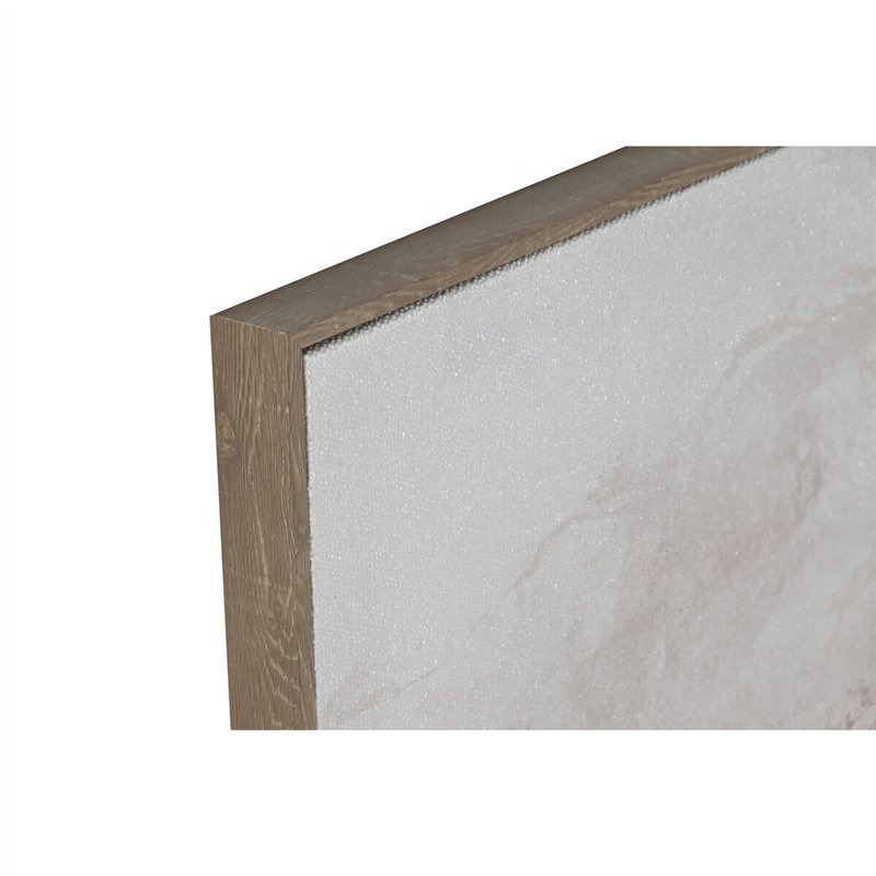 Image secondaire de Cadre Home ESPRIT Blanc Beige Paillettes méditerranéen 60 x 3 x 90 cm (2 Unités)