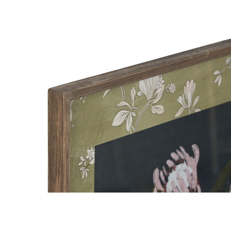 Image secondaire de Cadre Home ESPRIT Bleu Vert Rose Shabby Chic Vase 50 x 2,5 x 70 cm (2 Unités)