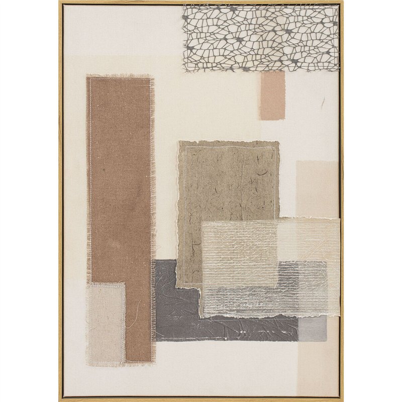 Image secondaire de Cadre Home ESPRIT Marron Beige Abstrait Urbaine 50 x 3 x 70 cm (2 Unités)