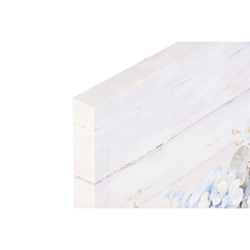Image secondaire de Cadre Home ESPRIT Bleu Gris Shabby Chic Hortensia 60 x 3 x 60 cm (2 Unités)
