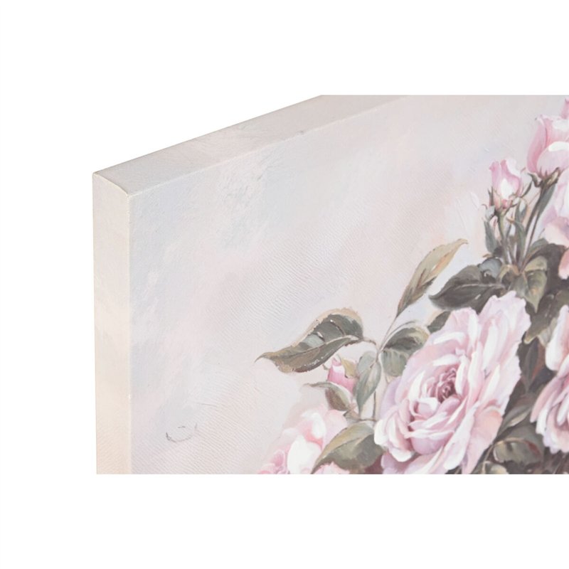Image secondaire de Cadre Home ESPRIT Blanc Rose Roses Romantique 60 x 3 x 60 cm (4 Unités)