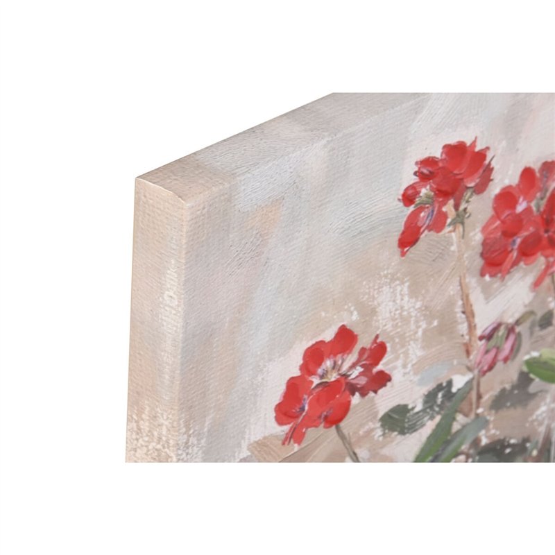 Image secondaire de Cadre Home ESPRIT Blanc Marron Rouge Cottage 40 x 3 x 50 cm (4 Unités)