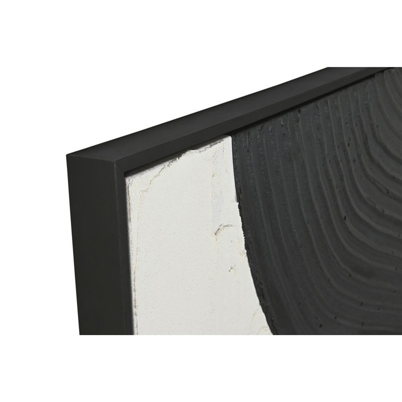 Image secondaire de Cadre Home ESPRIT Blanc Noir Abstrait 103 x 4,3 x 143 cm (2 Unités)