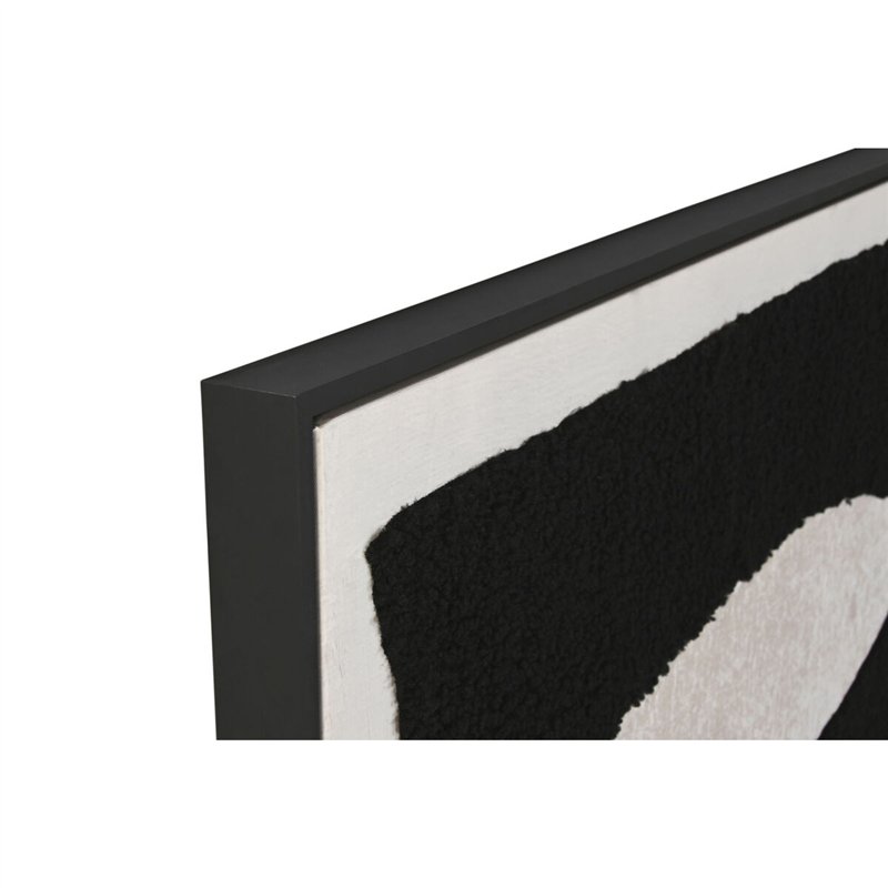 Image secondaire de Cadre Home ESPRIT Noir Beige Abstrait 103 x 4,3 x 143 cm (2 Unités)