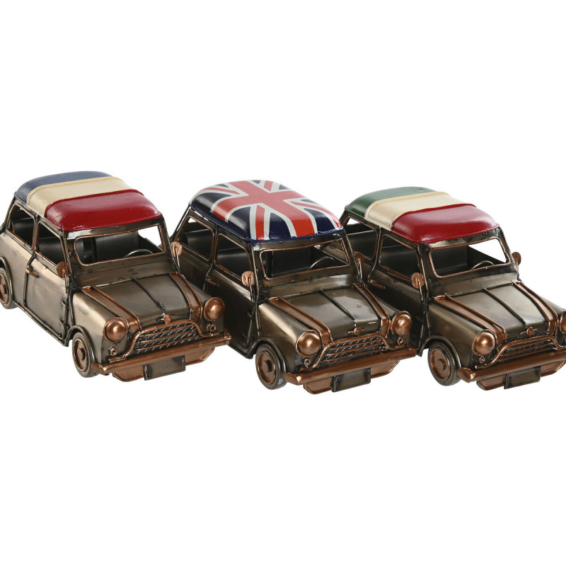 Image secondaire de Figurine Décorative Home ESPRIT Doré Argenté Voiture Vintage 17 x 9 x 8 cm (3 Unités)
