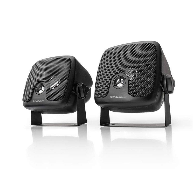 Caliber CSB3-1 Haut-parleurs 2 Voies – 80 Watts (160 W par Paire) – Enceintes compactes – Haut-parleurs Auto – pour Bateau, Camp