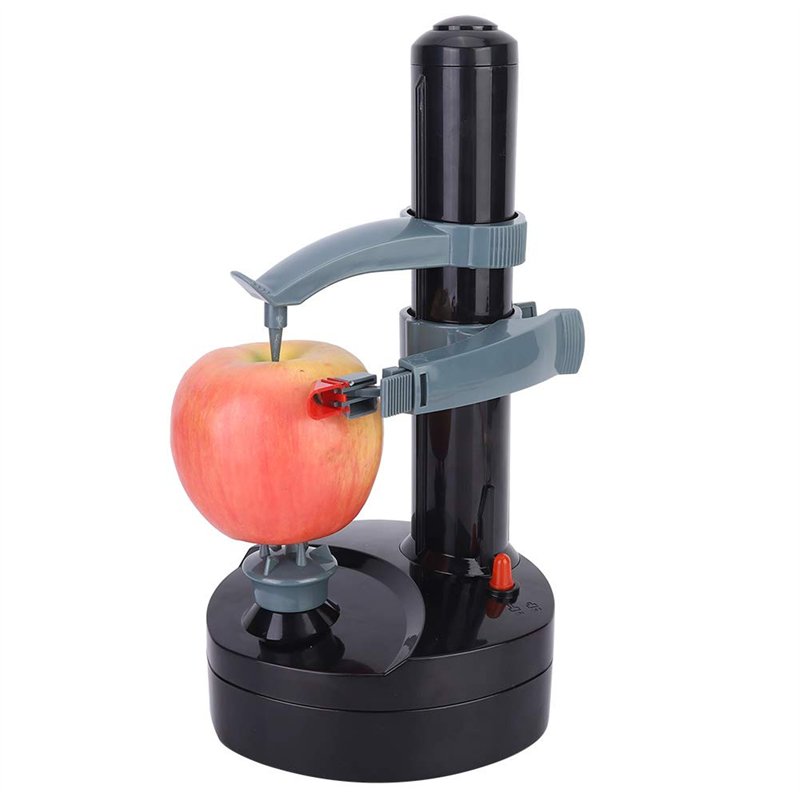 Image secondaire de Eplucheur électrique de pommes de terre, Acier inoxydable ABS DC6V 0.5 A Eplucheur électrique avec mise hors tension automatique