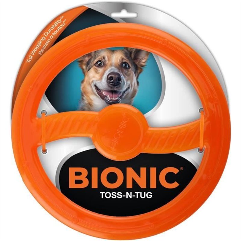 Image secondaire de Jouet pour chien - BIONIC - Anneau Toss-N-Tug - Toutes tailles de chien - Caoutchouc ultra résistant - sans plomb, BPA ni phtala