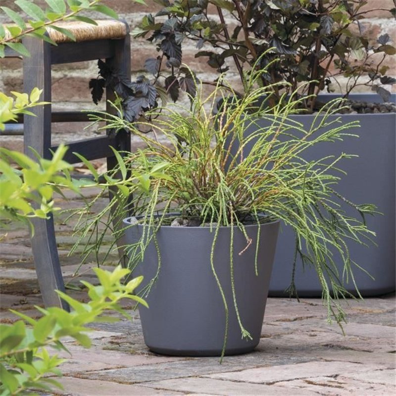 Image secondaire de Pot de fleurs - DEROMA - Origin - 11 L - Gris
